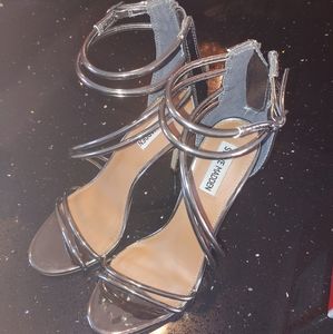 Steve Madden Metallic Strappy Heels